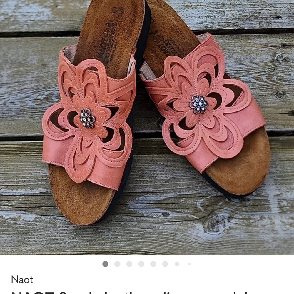 NAOT Sandy leather slip on sandals size  9.5-10 EU 41